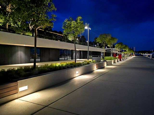 chiếu sáng lối đi ngoài trời