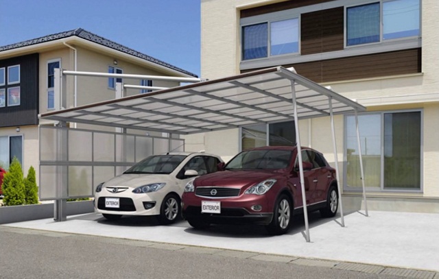 kích thước gara ô tô ngoài trời